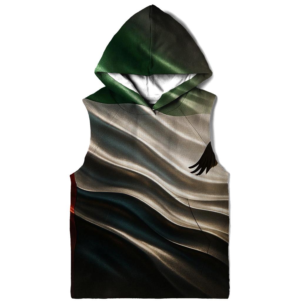 Metal Dunes Banner Of United Arab Emirates graphic hoodies