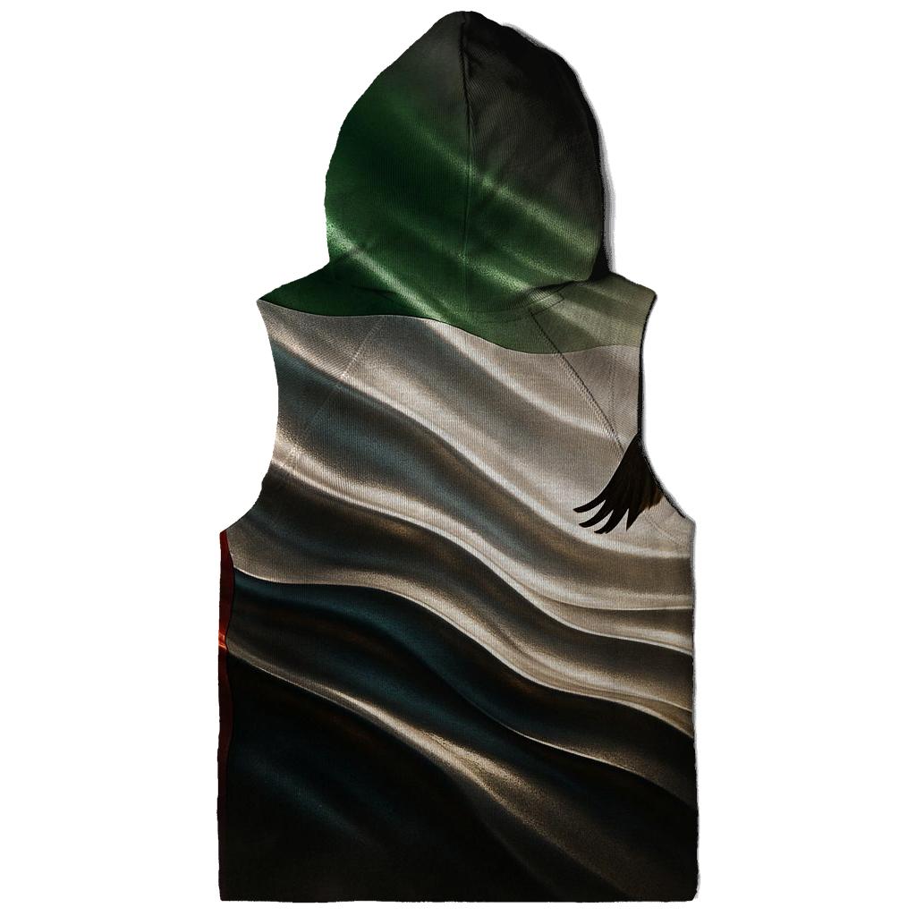 Metal Dunes Banner Of United Arab Emirates graphic hoodies