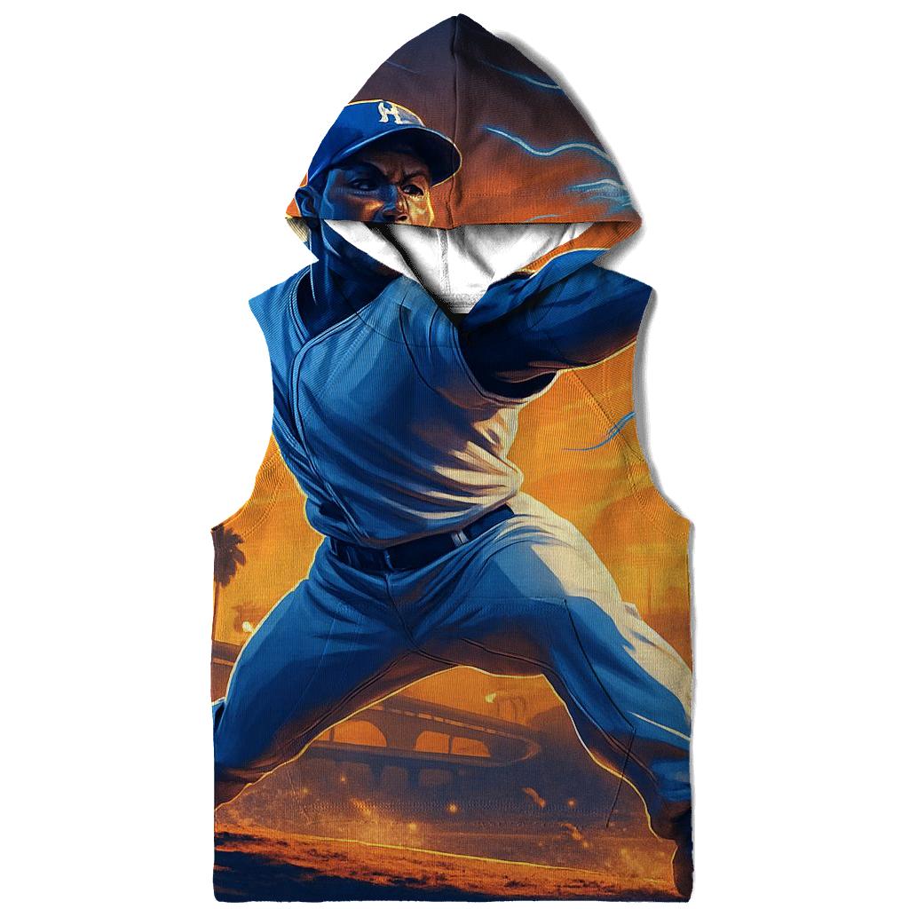 Chrome Fastball Over Sunset Freeway lightweight hoodies