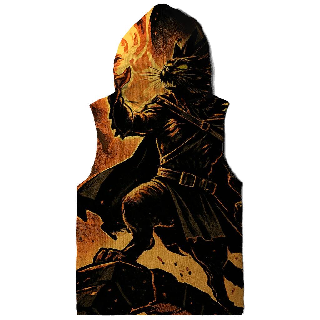 Obsidian Sun Lionheart Cat pullover hoodies