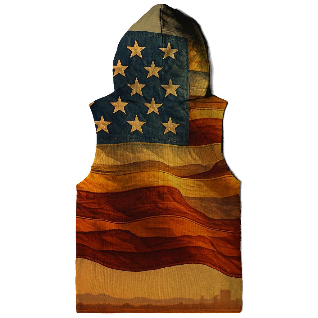 Prairie Skyline Patchwork Flag designer hoodies