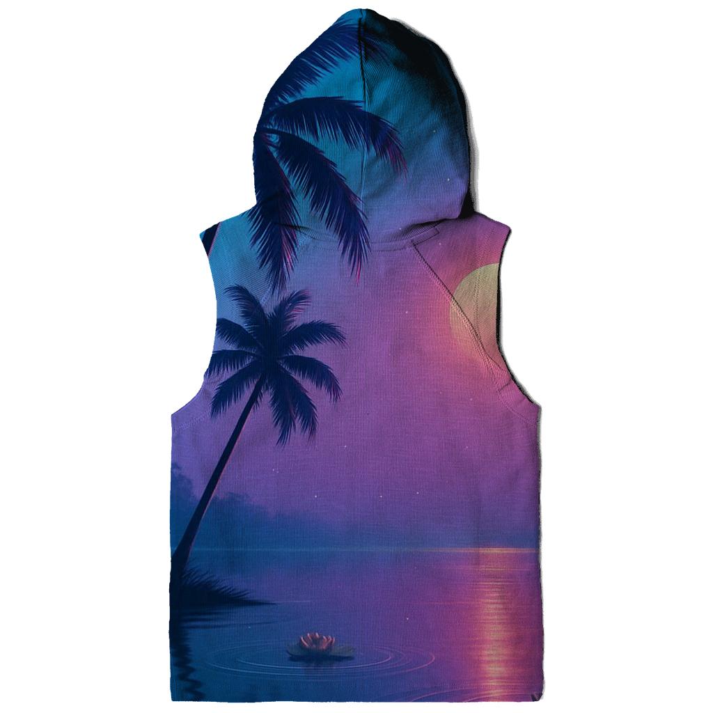 Neon Lagoon Dusk Palms hoodie trends