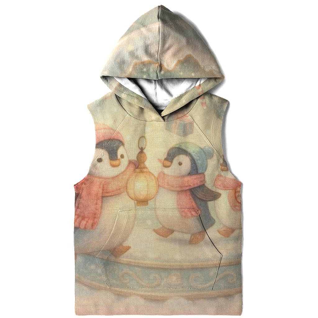 Snow Globe Penguin Parade Carousel pullover hoodies