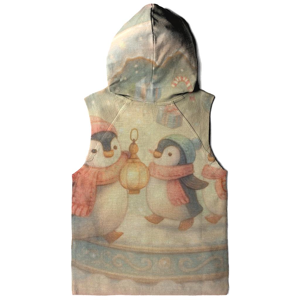 Snow Globe Penguin Parade Carousel pullover hoodies