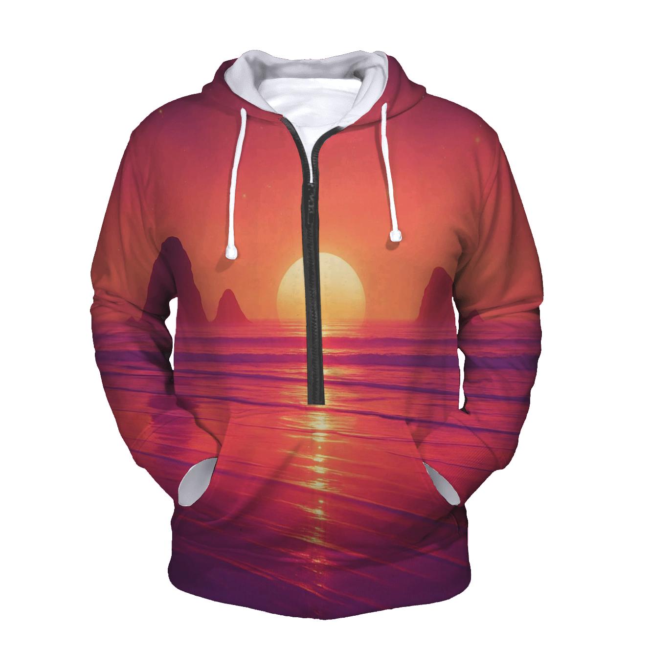 Tidal Mirror Sundown zip-up hoodies