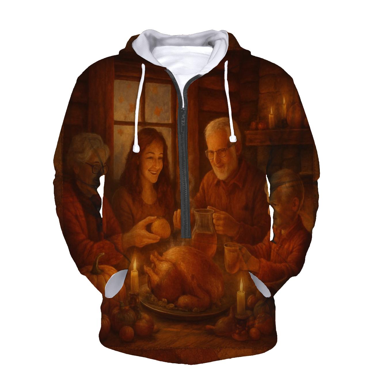Candlelit Gratitude Cabin Feast hoodie styles
