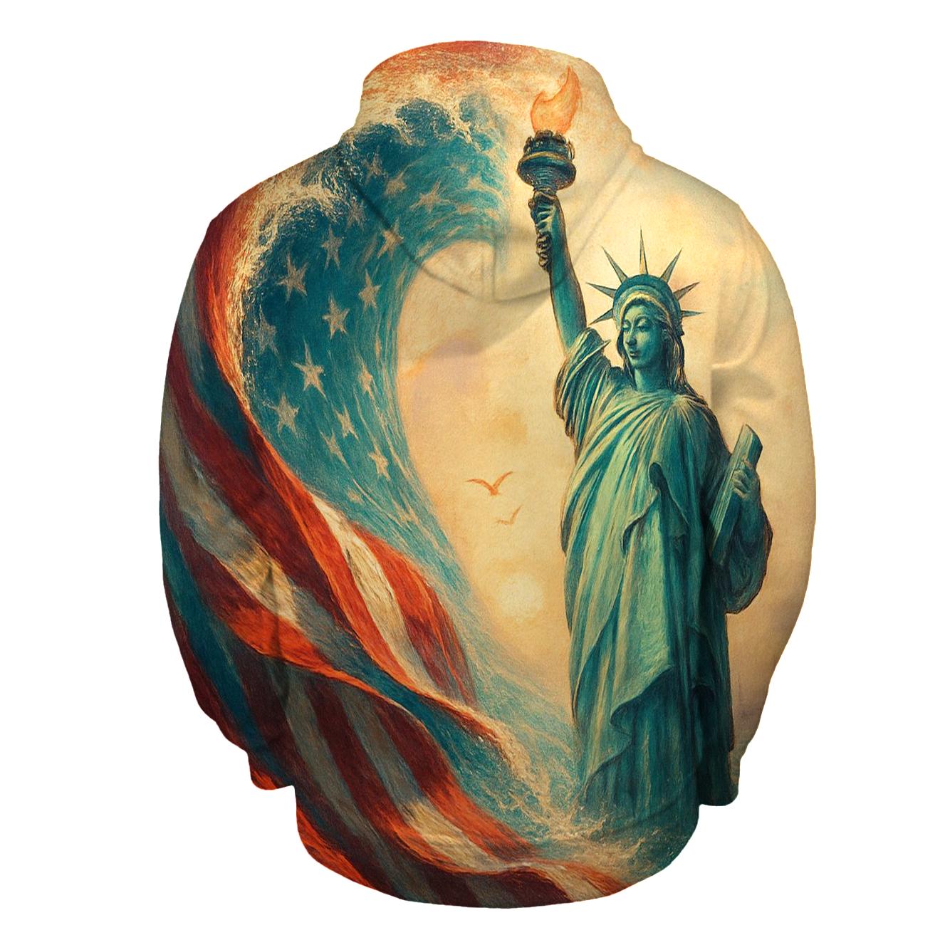 Liberty Tide Panorama custom hoodies