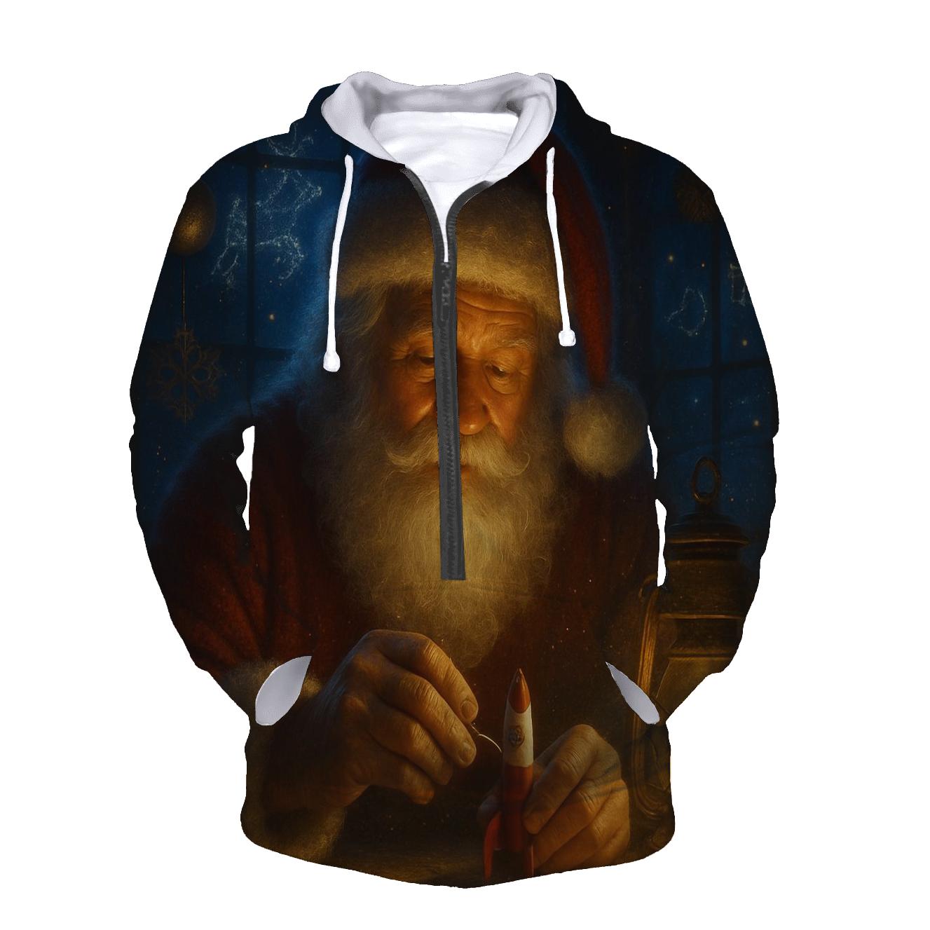 Workshop Constellation Santa embroidered hoodies