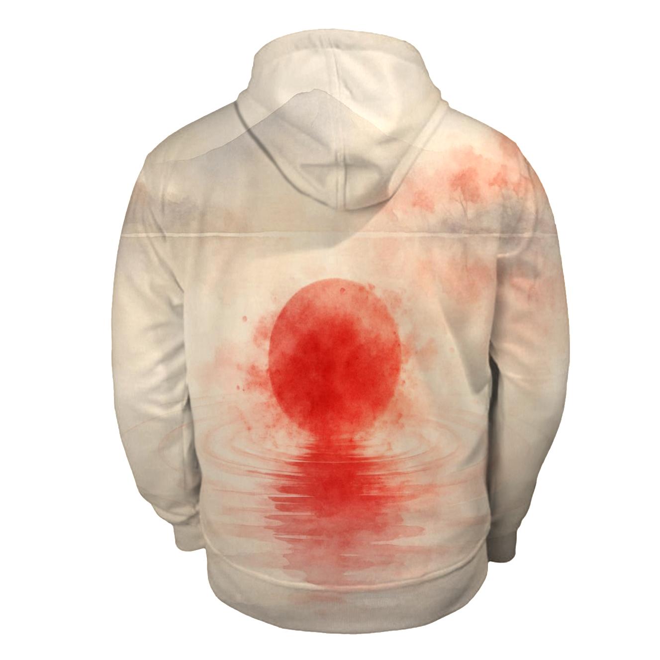 Rising Sun Watercolor Of Japan hoodie styles