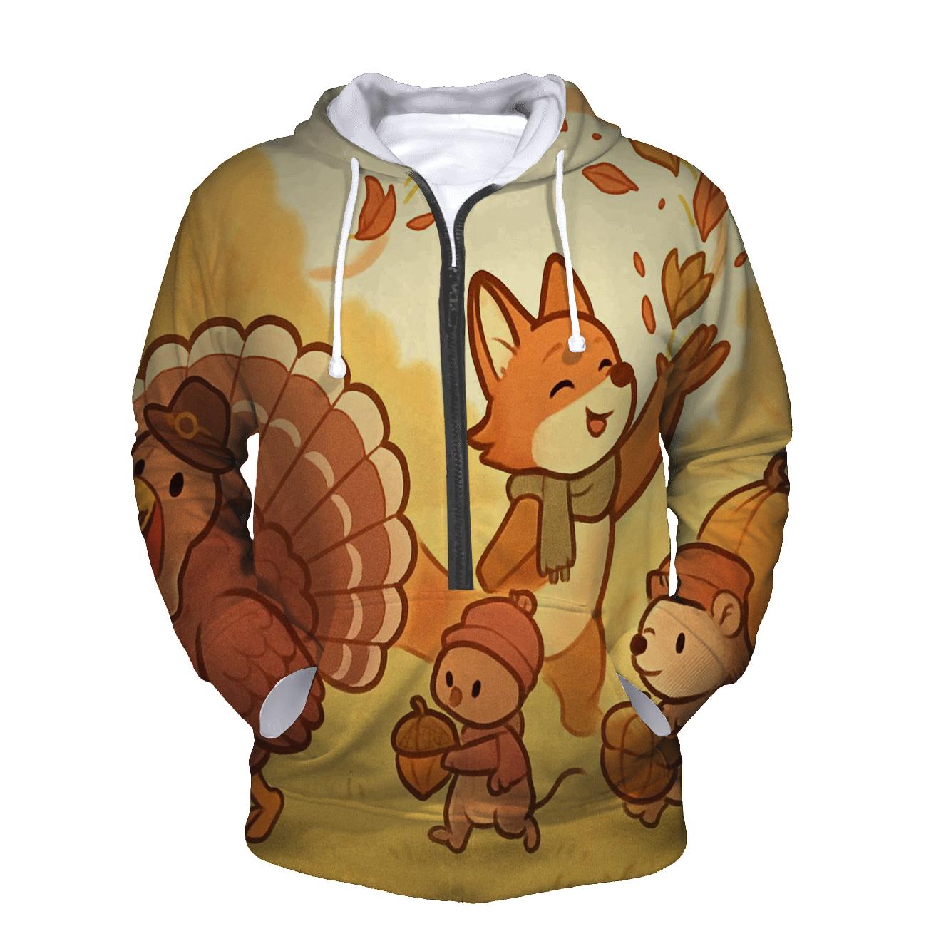 Woodland Harvest Parade At Sunlit Meadow hoodie trends