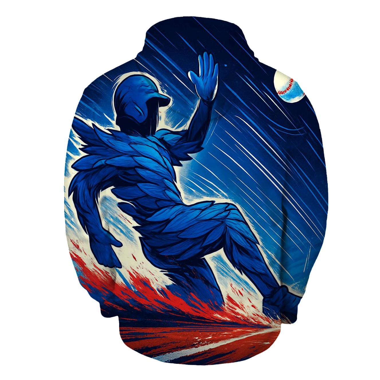 Feather Spiral Slider With Blue Jays Motion pullover hoodies