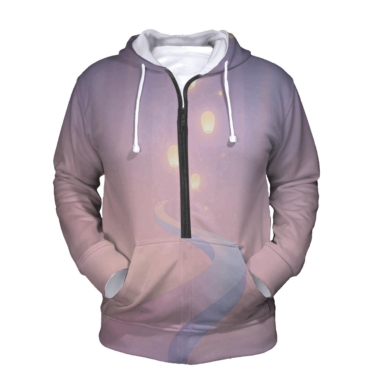 Pastel Aurora Lantern Skyway lightweight hoodies