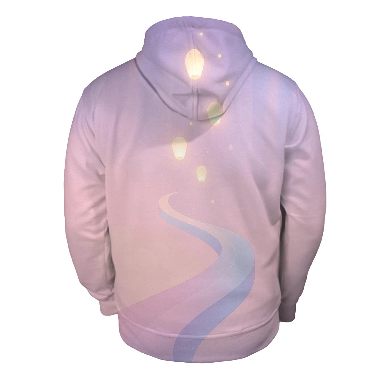 Pastel Aurora Lantern Skyway lightweight hoodies