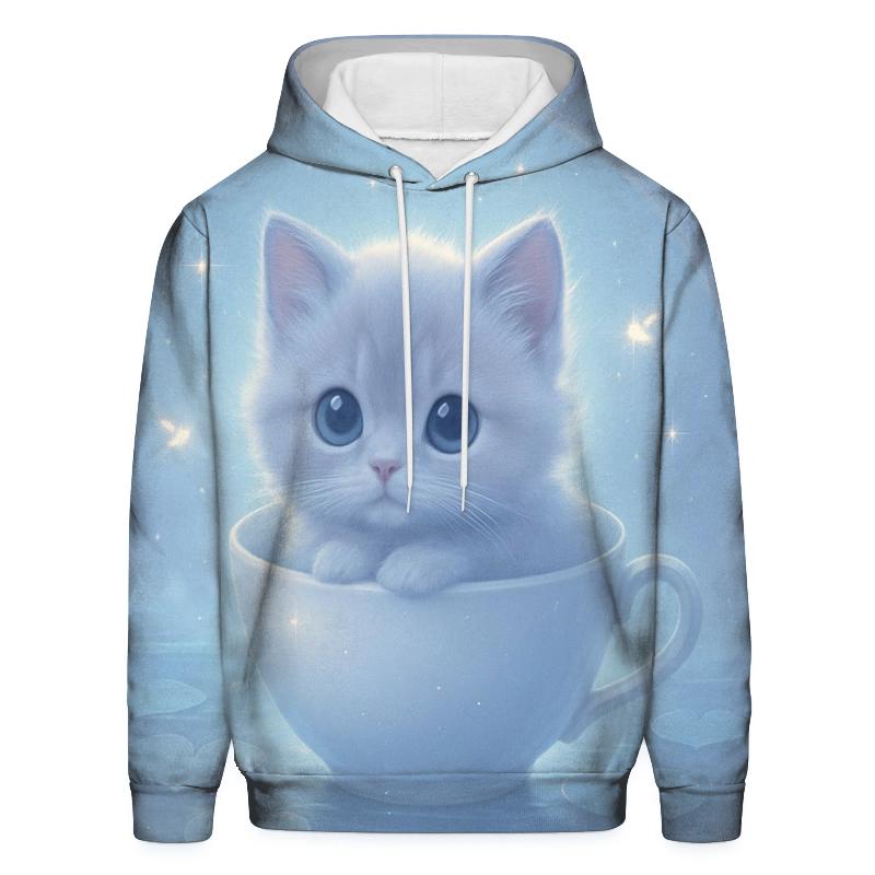 Moonlit Teacup Kitten Drift hoodie designs