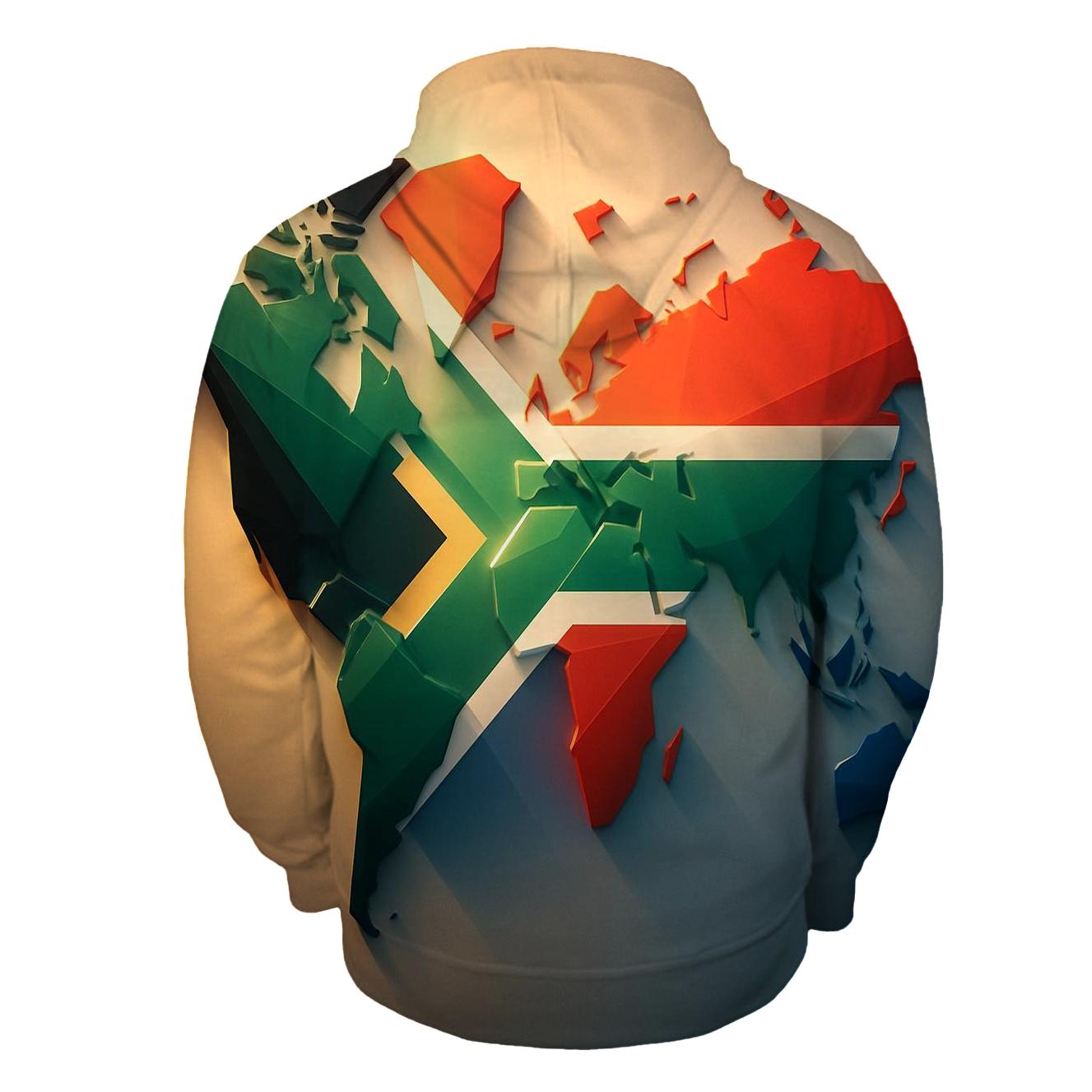 Geometric Unity Flag Of South Africa hoodie designs