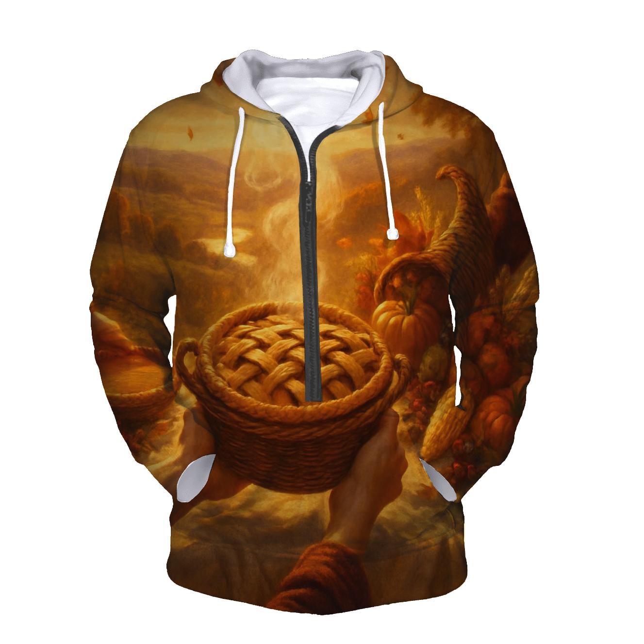Golden Hour Table On A Hillside Overlook hoodie designs