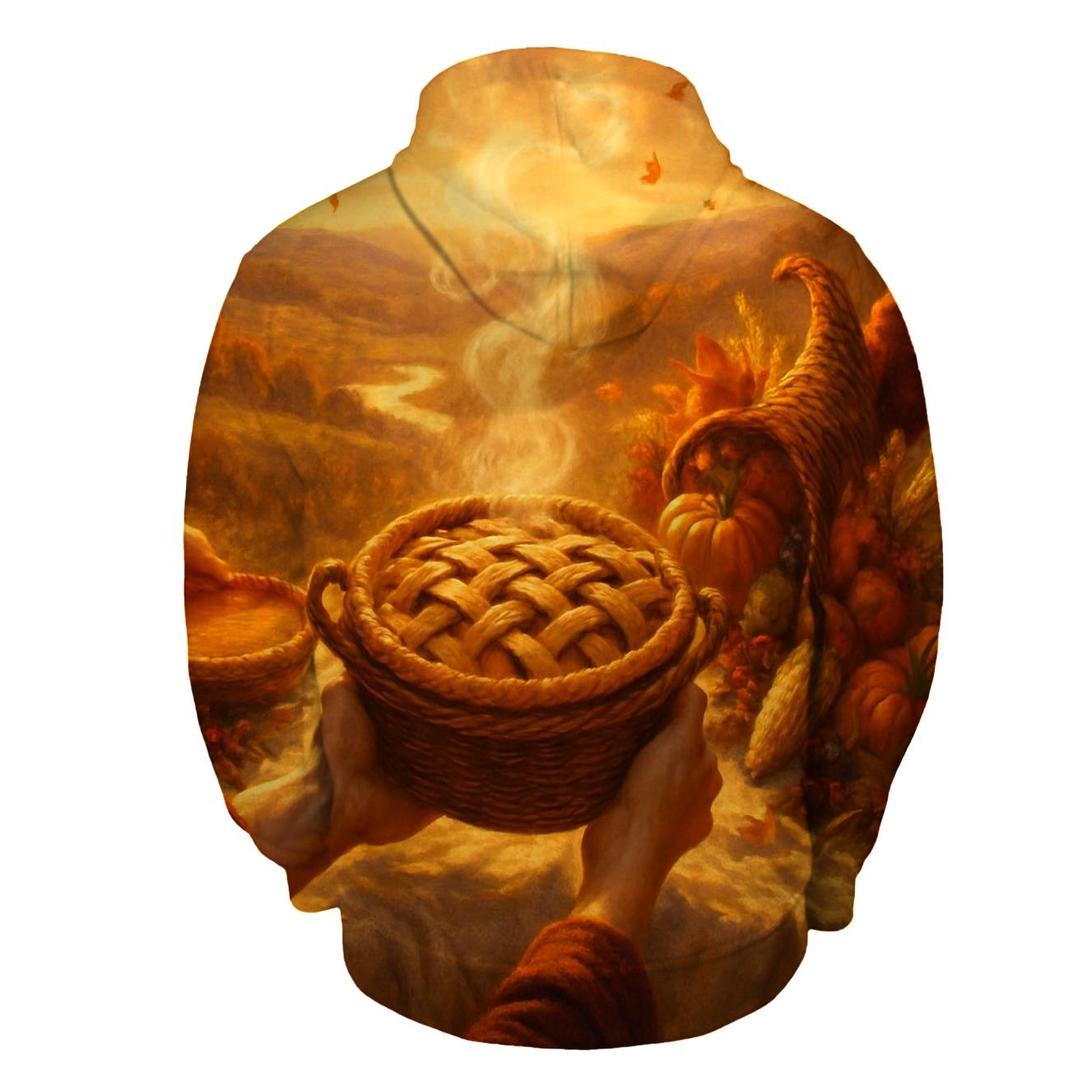 Golden Hour Table On A Hillside Overlook hoodie designs