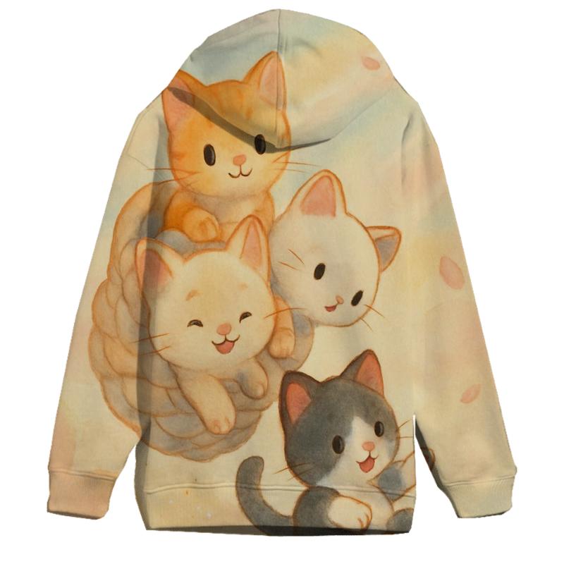 Sunrise Cloud Basket Purr Parade custom hoodies