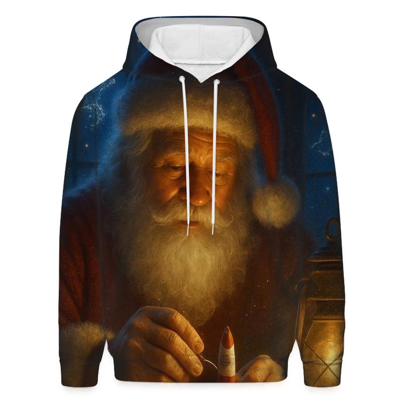 Workshop Constellation Santa zip-up hoodies