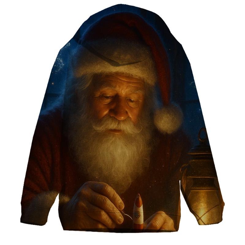 Workshop Constellation Santa zip-up hoodies