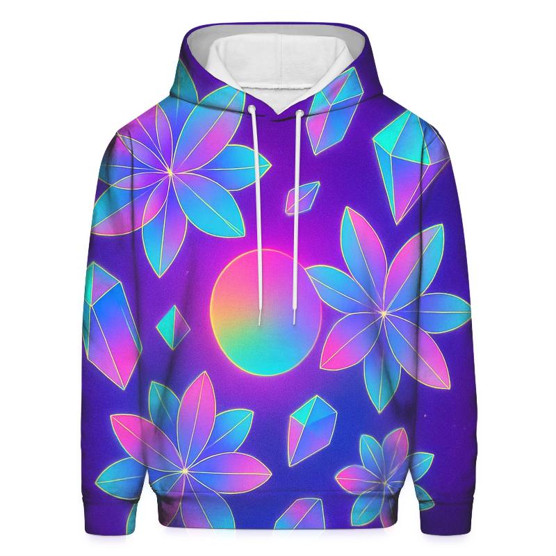 Neon Bloom Gravity Garden heavyweight hoodies