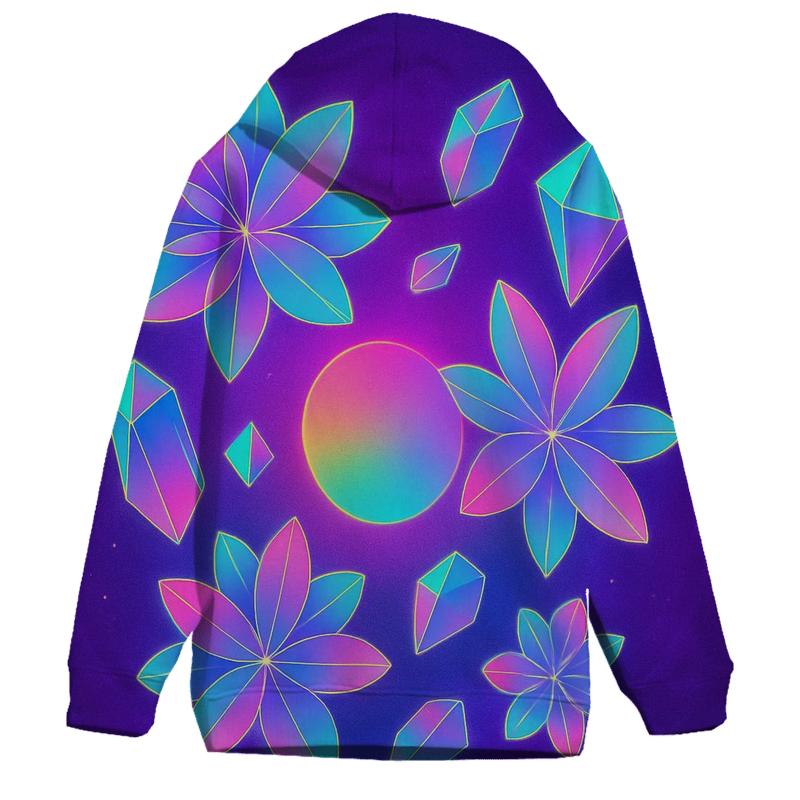 Neon Bloom Gravity Garden heavyweight hoodies