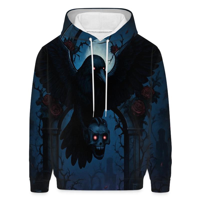 Raven Reliquary Over The Thorned Moon Gate designer hoodies