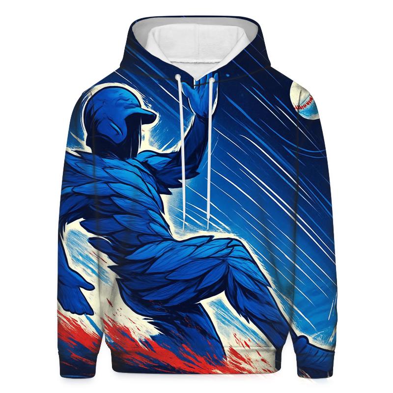 Feather Spiral Slider With Blue Jays Motion hoodie trends