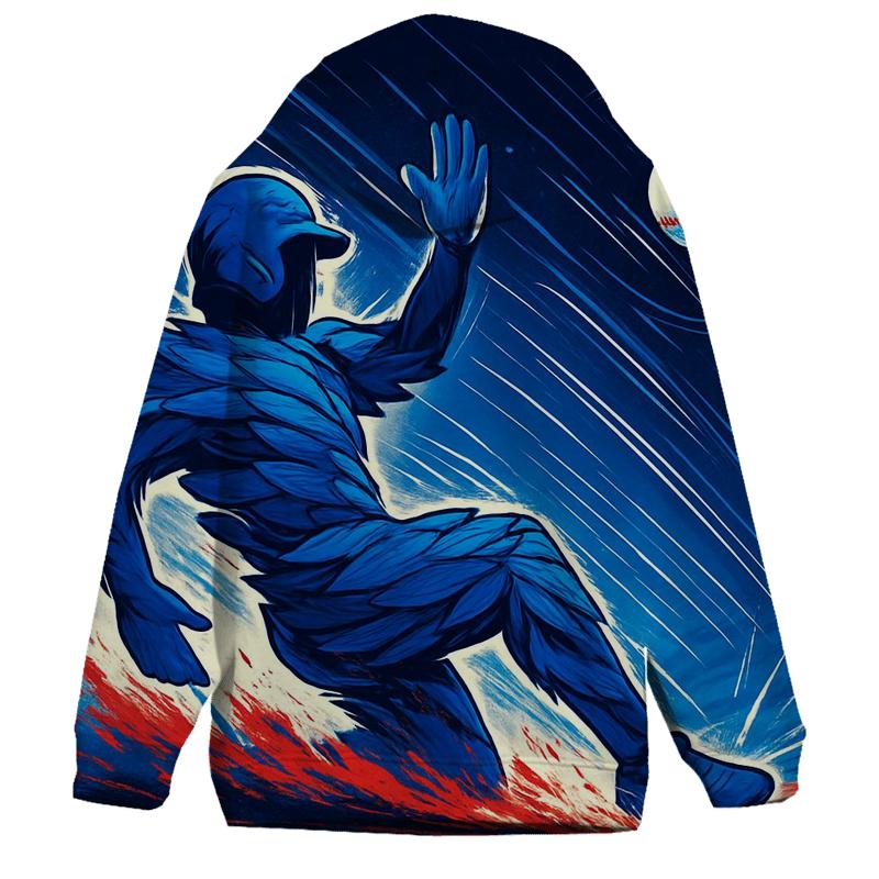 Feather Spiral Slider With Blue Jays Motion hoodie trends