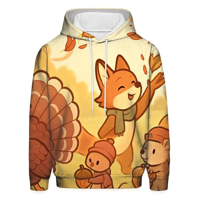 Woodland Harvest Parade At Sunlit Meadow pullover hoodies
