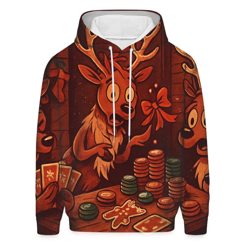 Reindeer Card Game Cabin Chaos hoodies fashion