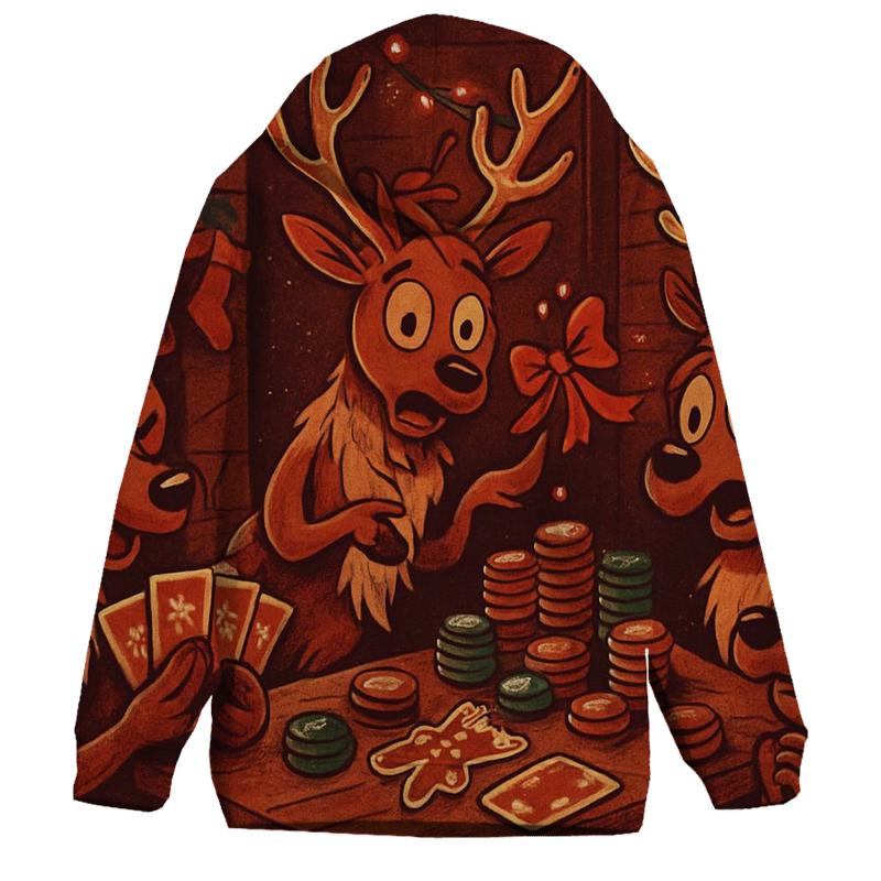 Reindeer Card Game Cabin Chaos hoodies fashion