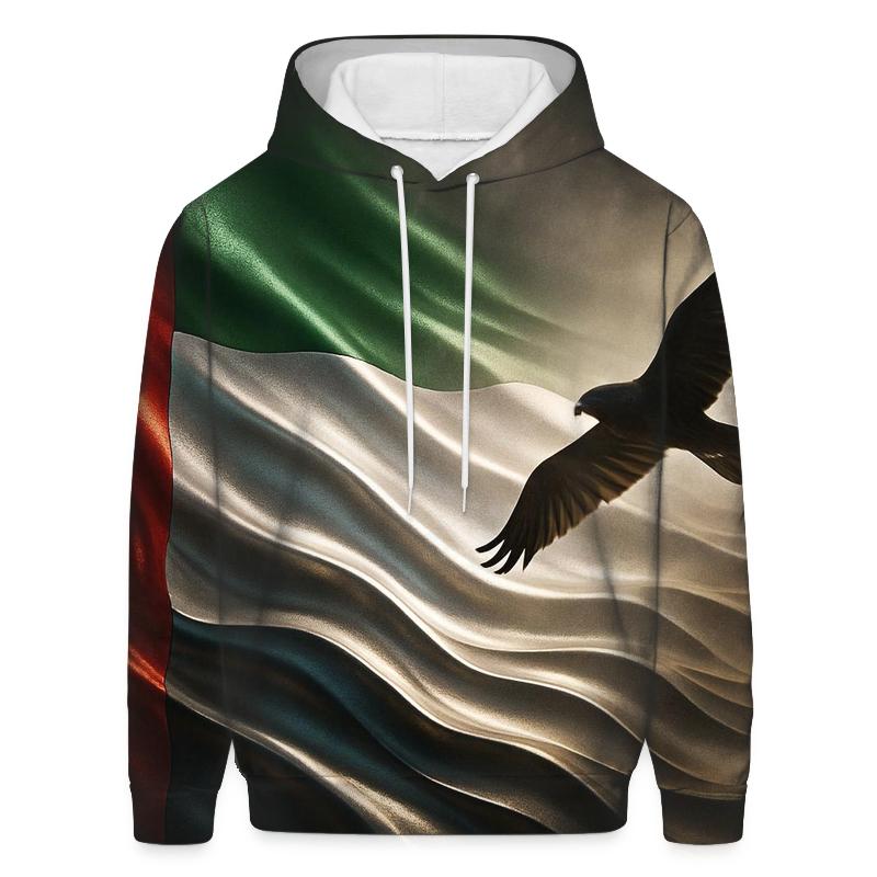 Metal Dunes Banner Of United Arab Emirates hoodie styles