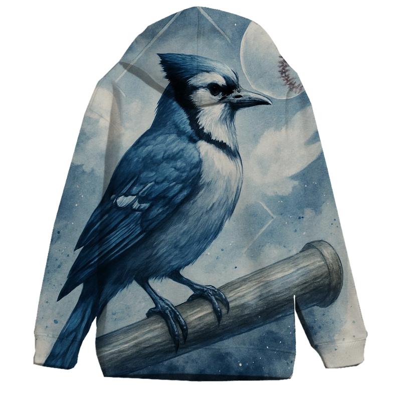 Midnight Perch Bat Blue Jays Sentinel printed hoodies