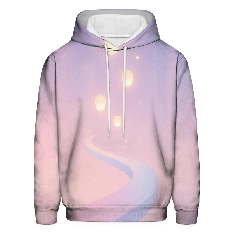 Pastel Aurora Lantern Skyway hoodie styles