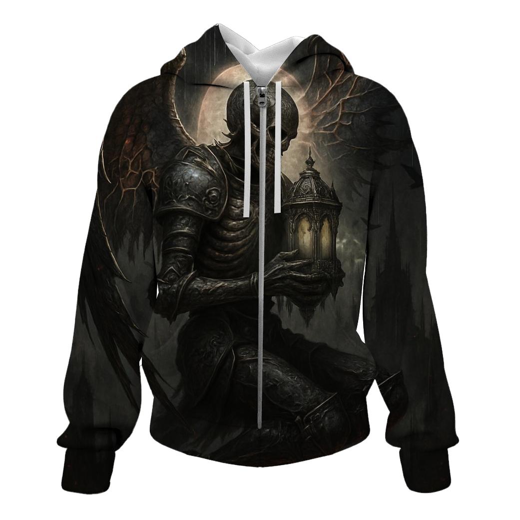 The Ossuary Seraph Of Black Candle Rain zip-up hoodies