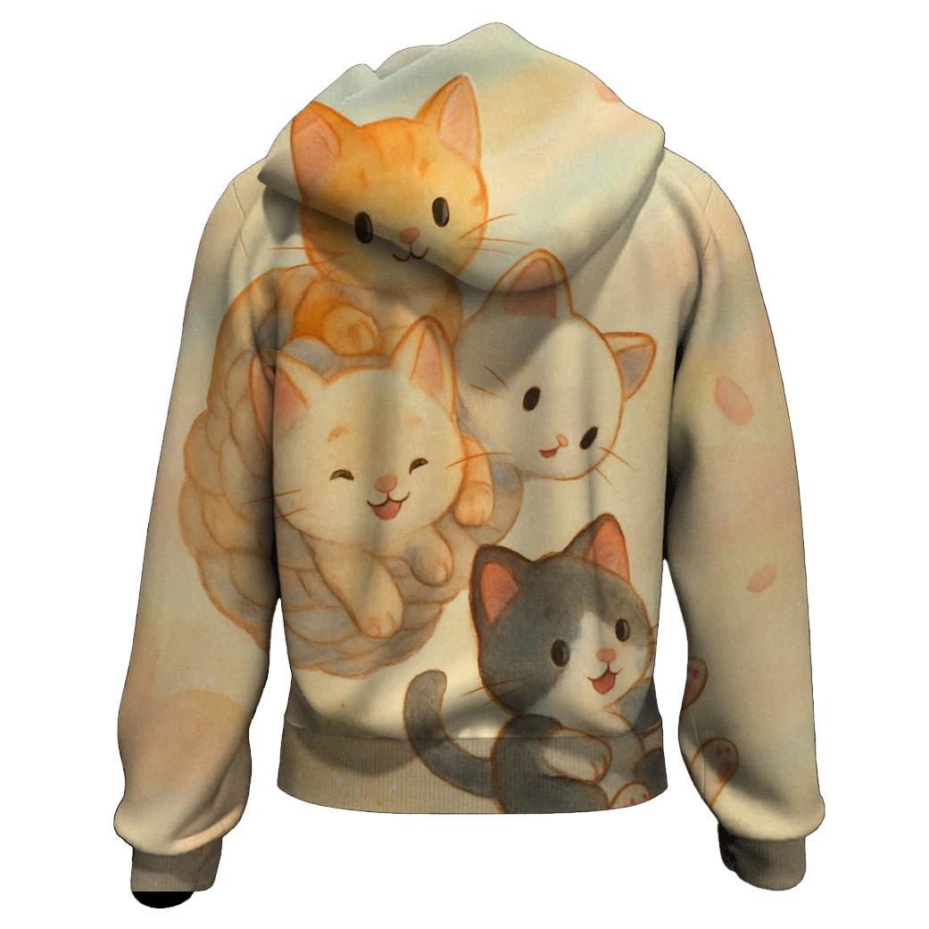 Sunrise Cloud Basket Purr Parade hoodie styles