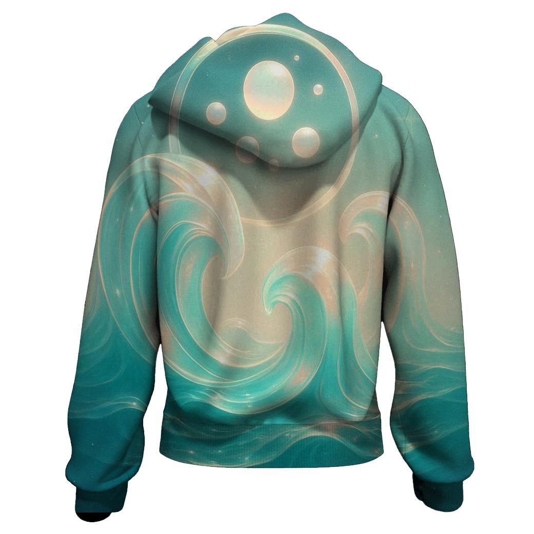 Prismatic Tide Cathedral printed hoodies