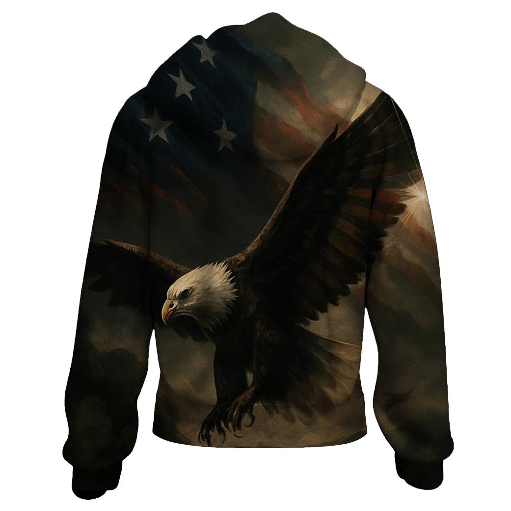 Liberty Wing Through Smoke And Stripes custom hoodies