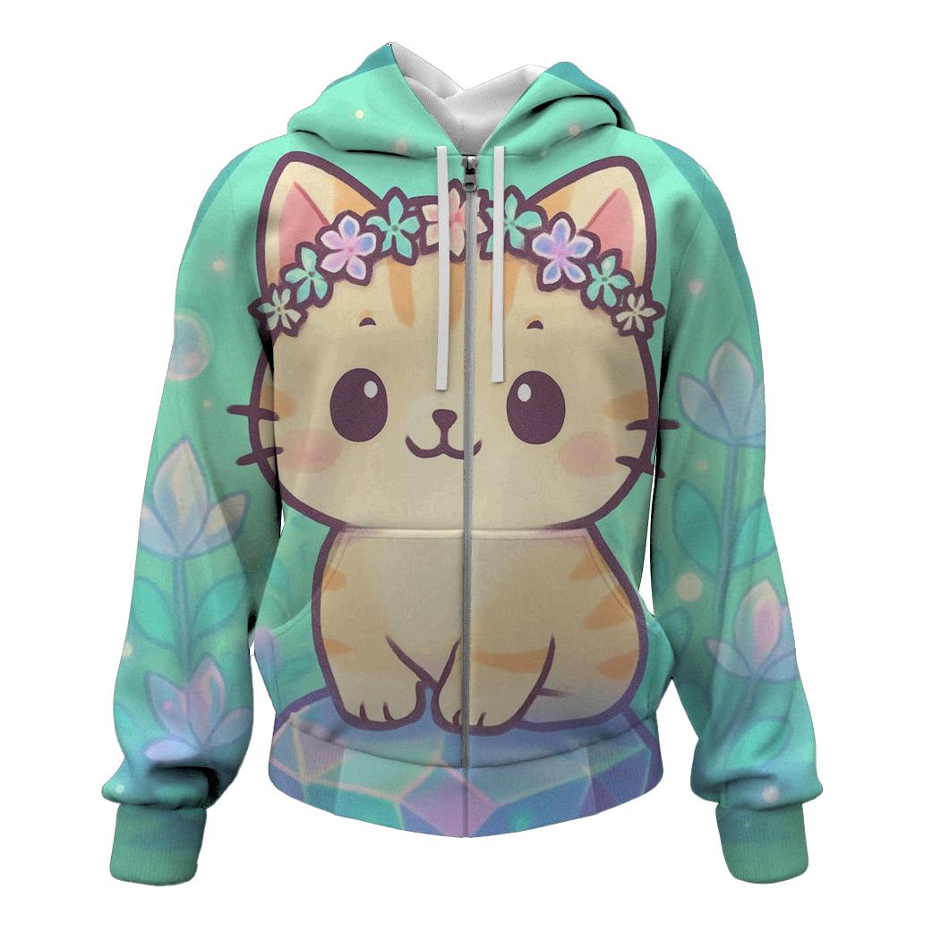 Crystal Garden Flower Crown Keeper graphic hoodies