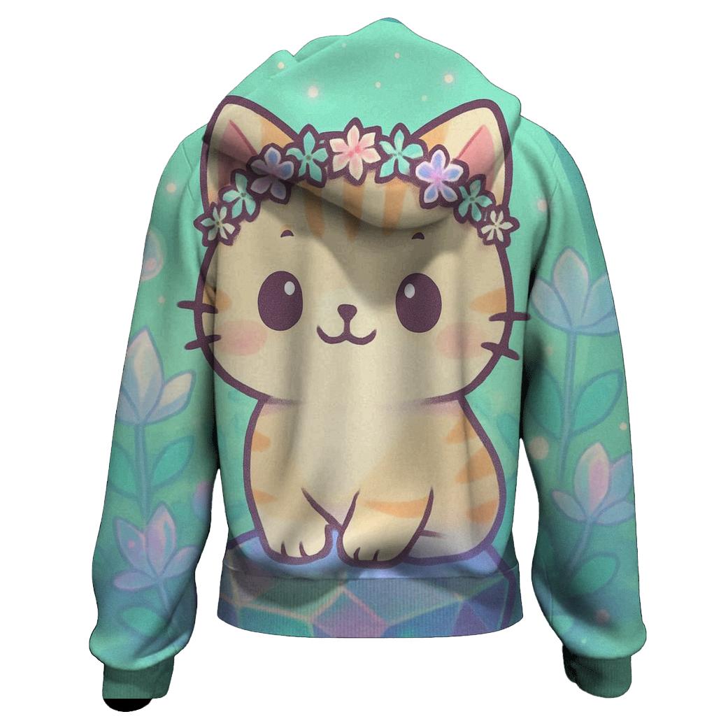 Crystal Garden Flower Crown Keeper graphic hoodies