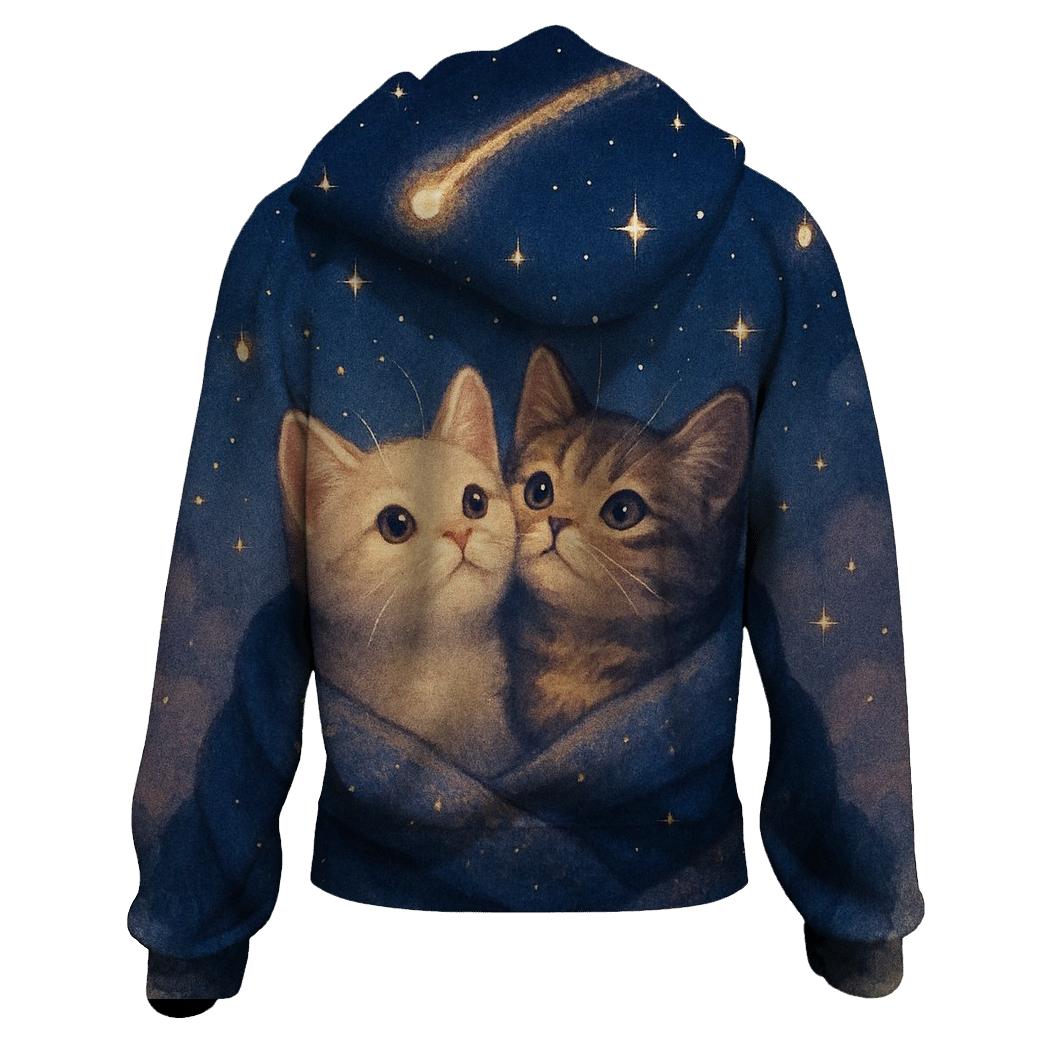 Stargazer Blanket Nest Comet Glow printed hoodies