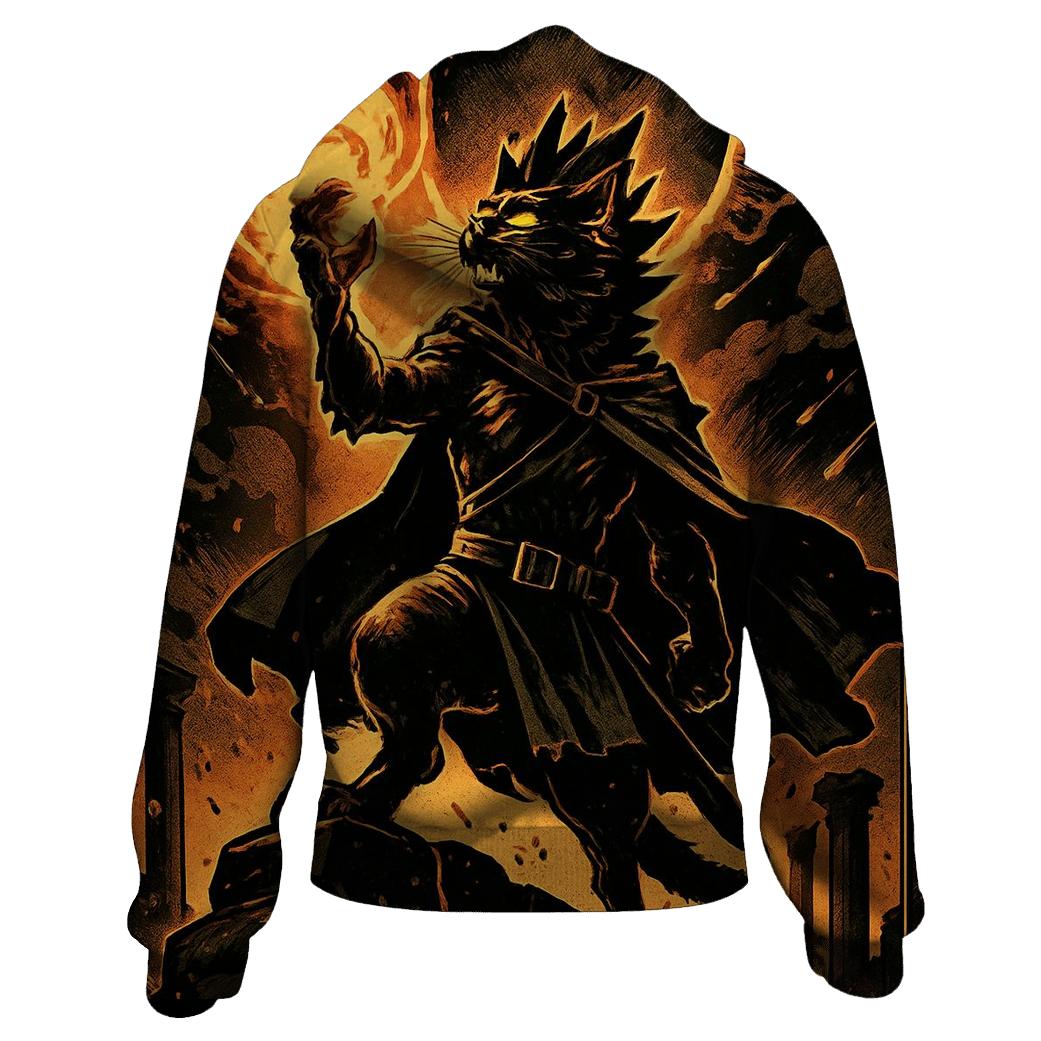 Obsidian Sun Lionheart Cat premium hoodies