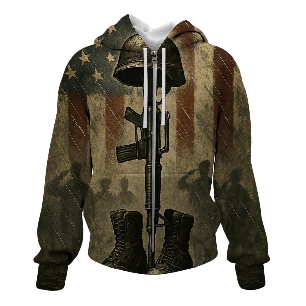 Boots Rifle Helmet Vigil In Rain Washed Colors hoodie designs