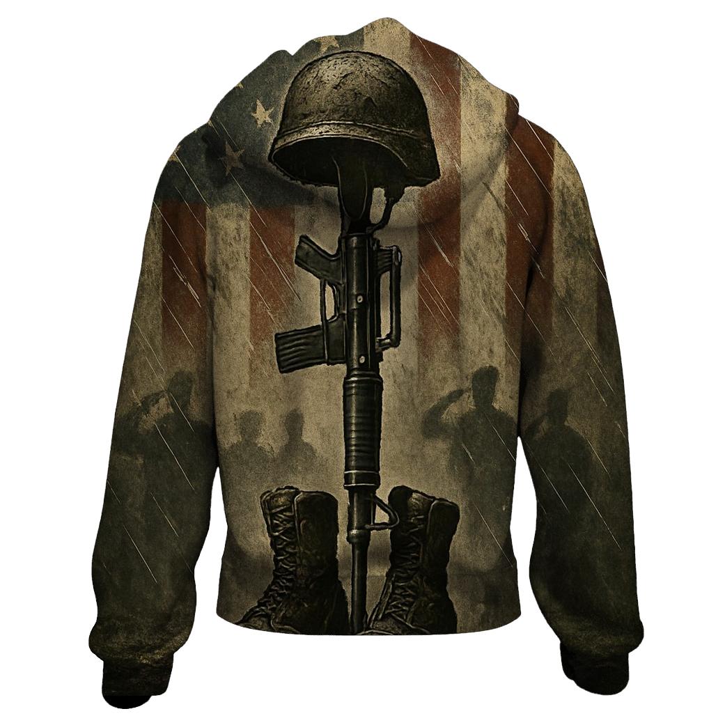 Boots Rifle Helmet Vigil In Rain Washed Colors hoodie designs