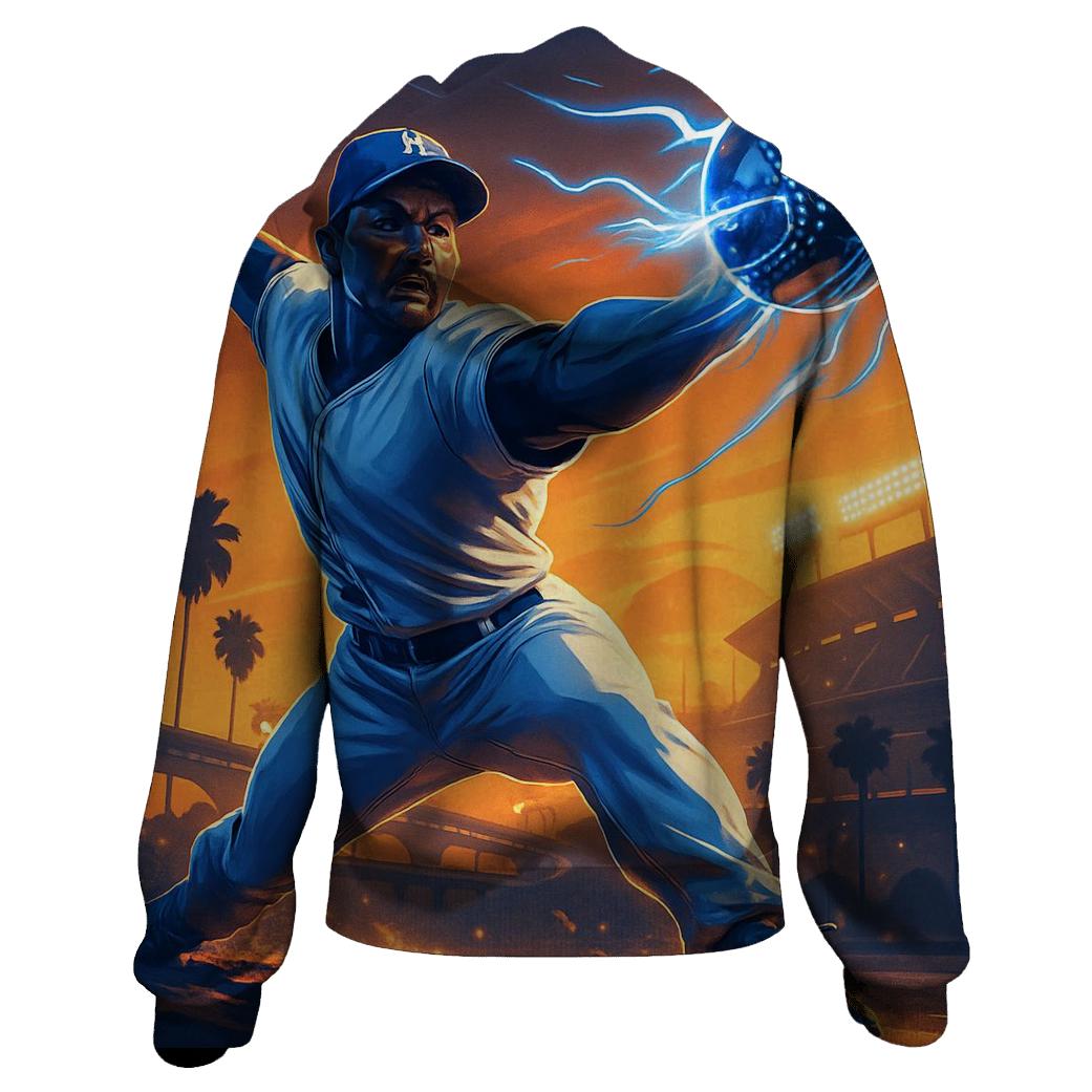 Chrome Fastball Over Sunset Freeway graphic hoodies