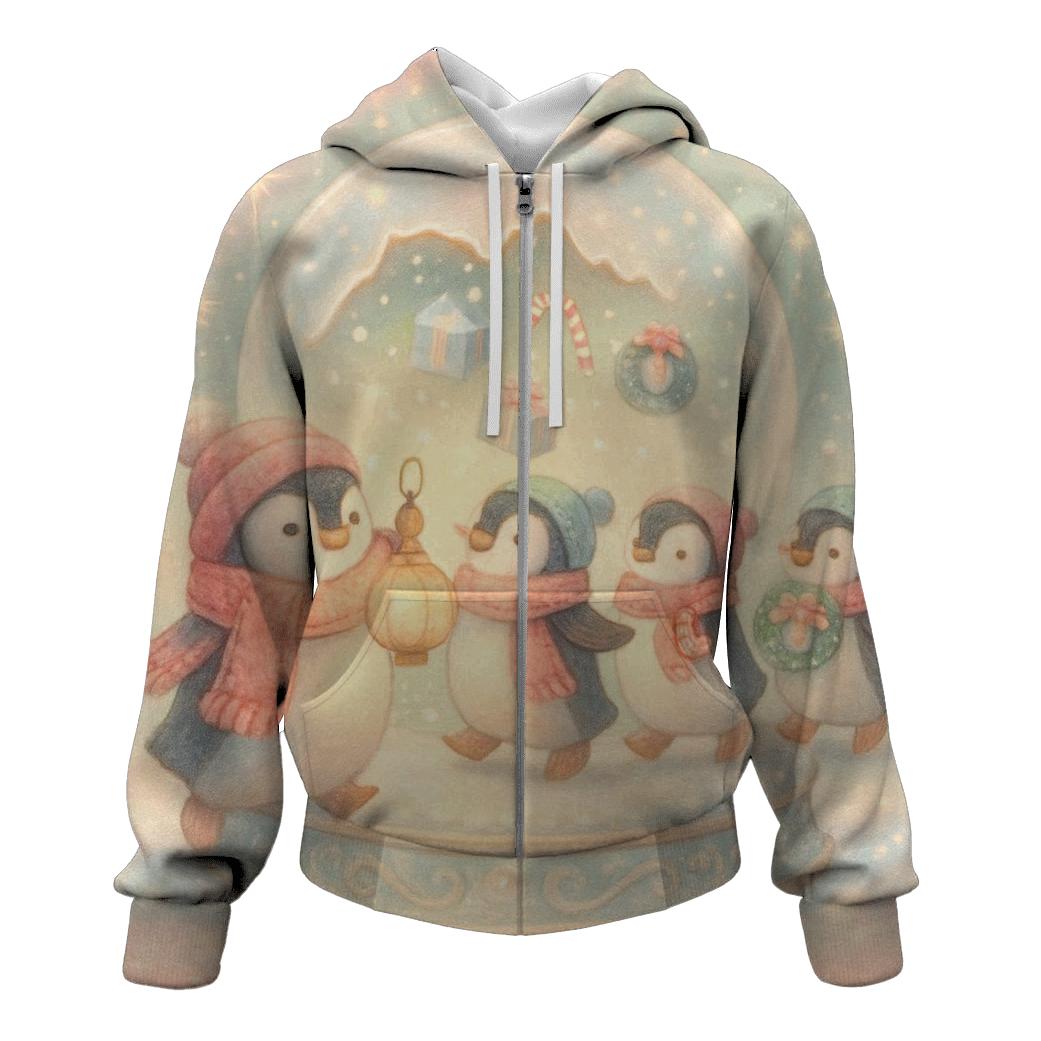 Snow Globe Penguin Parade Carousel hoodies fashion