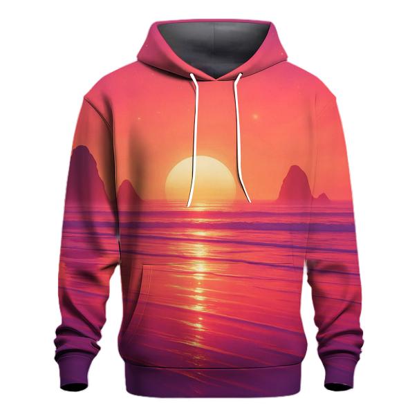 Tidal Mirror Sundown printed hoodies