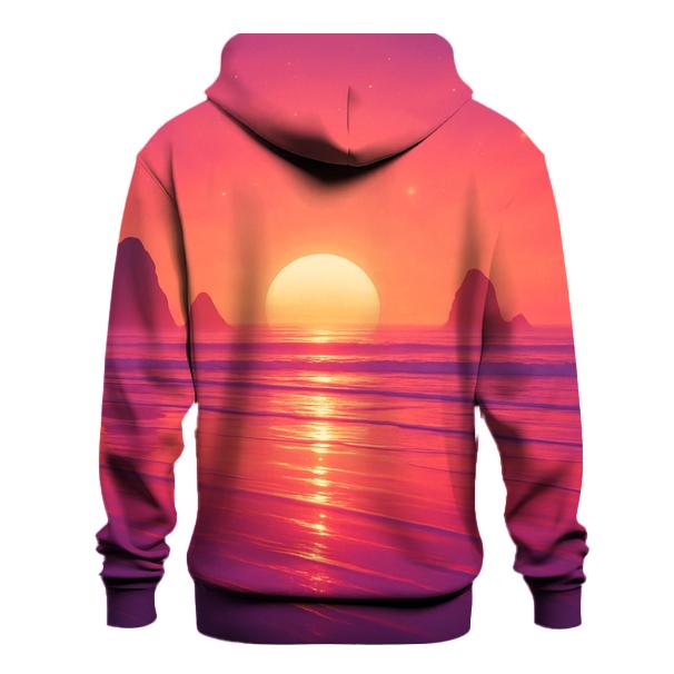 Tidal Mirror Sundown printed hoodies
