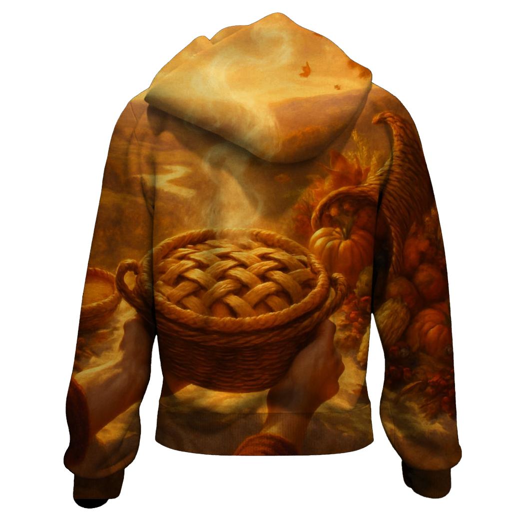 Golden Hour Table On A Hillside Overlook heavyweight hoodies